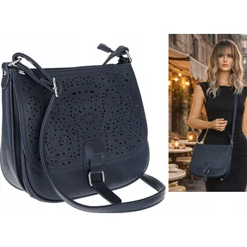 Kabelka HERISSON kabelka eko kůže modrá