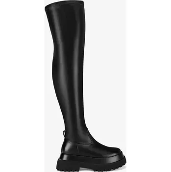 Dámské kozačky DeeZee Dámské kozačky nad koleno Černé HY91963-3