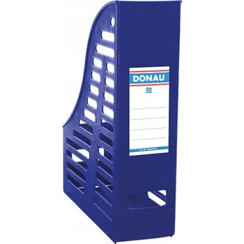 Modrý děrovaný box na dokumenty DONAU z PP