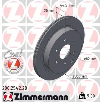 Brzdový kotouč Brzdový kotouč ZIMMERMANN 200.2542.20