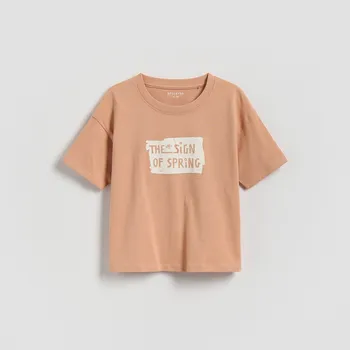 Reserved - Bavlněné tričko - měděná - 911HR-28X - 911HR-28X-104