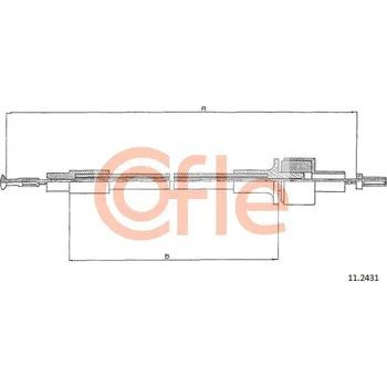 Spojkové lanko COFLE Tažné lanko, ovládání spojky 112431