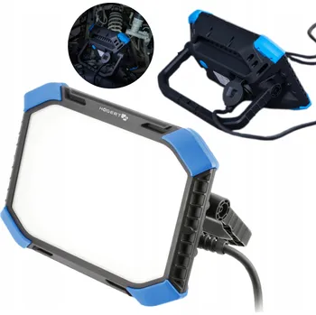 Halogenový stavební reflektor přenosný, 3200 lm studená bílá HT1E453