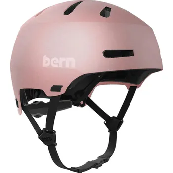 Cyklistická přilba BERN Metalická helma Bern Macon 2.0 Mips 55,5–59cm RŮŽOVÁ