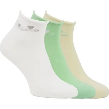 Dámské ponožky RS dámské kotníkové ruličkové vzorované bavlněné ponožky mix 35-38