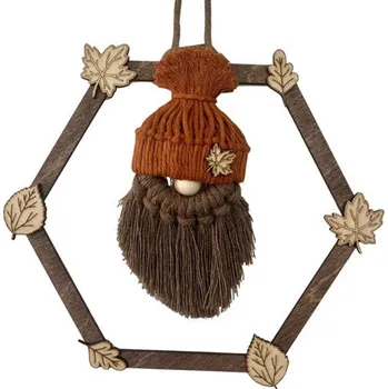 Nástěnná dekorace - Skřítek Podzimníček v rámu