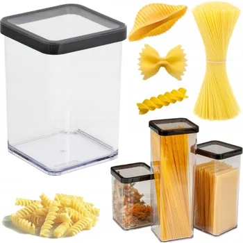 Dóza na potraviny Nádoba na potraviny do kuchyně, vzduchotěsná Rotho Loft 1000 ml Průhledný