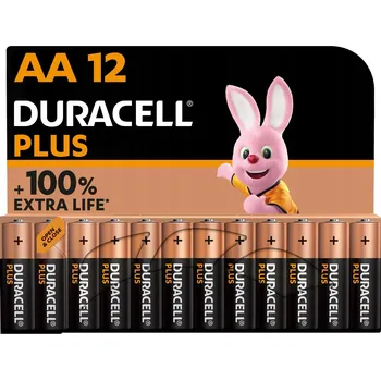 Článková baterie Alkalická baterie Duracell AA (R6) 12 ks
