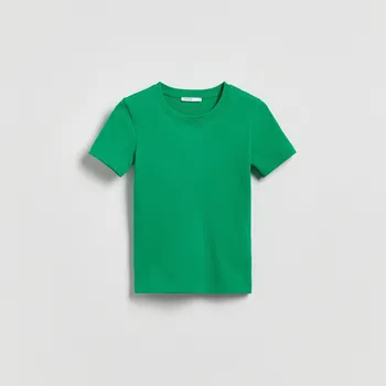 Reserved - Proužkované tričko - zelená - 366JX-77X - 366JX-77X-M