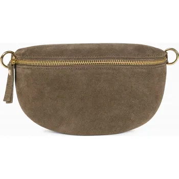 Laura Biaggi kabelka přes rameno přírodní semišová kůže hnědá