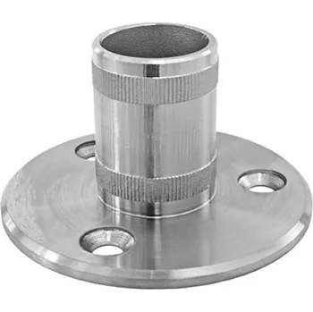 Zábradlí Hahn Steel Montážní patka pro sloupek 42,4 x 2 mm, Nerez AISI 316,LESK
