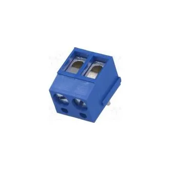 Elektrický konektor Svorkovnice do plošného spoje přímý 5mm póly 2 na PCB 2,5mm2