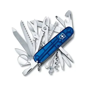 kapesní nůž Victorinox Swiss Champ, 91 mm, blue transparent