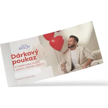 Dárkový potravinový koš Tomas Arsov Dárkový poukaz na kadeřnické služby 15 000,- Hodnota: 3 000,-, Zaslání poukazu: elektronicky