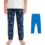 Chlapecké bavlněné dlouhé legíny - tmavě modrá a modrá - sada dvou kusy DL9432 Velikost: 104