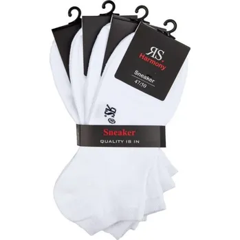 Pánské ponožky RS pánské bavlněné nadměrné nízké sneaker jednobarevné ponožky mix 47-50