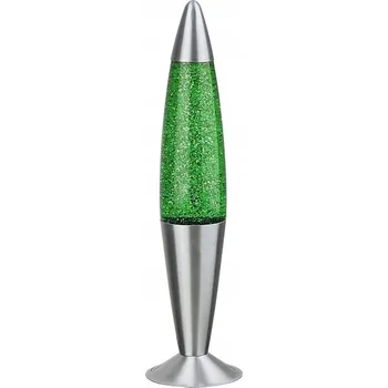 Lampička Stolní lampa Rabalux Glitter šedá, zelená 25 W