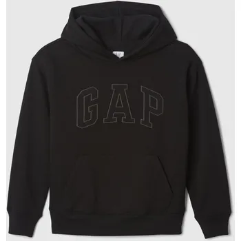 Chlapecká mikina Dětská bavlna dětská mikina GAP černá, velikost XXL