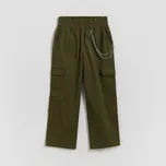 Reserved - GIRLS` TROUSERS & CHAIN - zelená - 215HN-87X - 215HN-87X-152