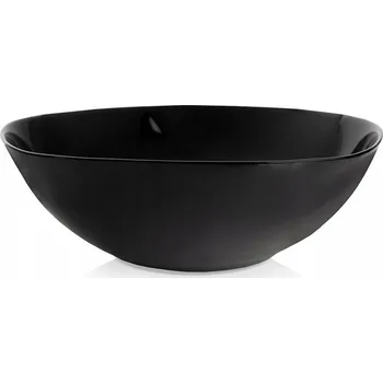 Salátová mísa skleněná černá 25 cm, 2 l