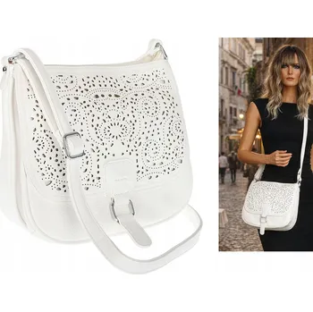 Kabelka HERISSON kabelka z eko kůže bílá