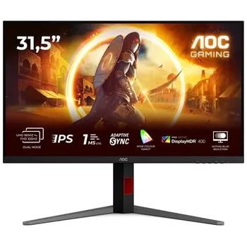 Monitor AOC MT IPS LCD WLED 31,5" U32G4U - IPS panel, 3840x2160, 144Hz, HDMI, DP, USB Hub