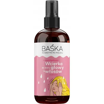 Vlasová regenerace BAŚKA tonikum na pokožku hlavy a vlasy malina 100 ml