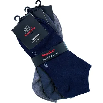 Dámské ponožky RS dámské jednobarevné letní sneaker elastické ponožky mix23 39-42