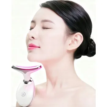 Masážní přístroj 3v1 MASÁŽNÍ PŘÍSTROJ LIFTINGOVÝ ZPEVŇUJÍCÍ SONICKÝ LIFTING KRK OBLIČEJ EMS