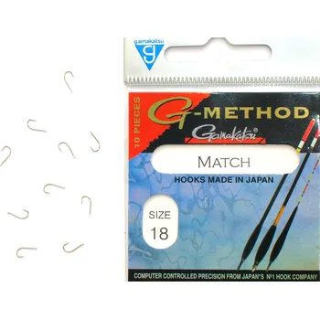 Rybářský háček Háčky na led, háčky na plovák, s protihrotem Gamakatsu MTACH 10 ks