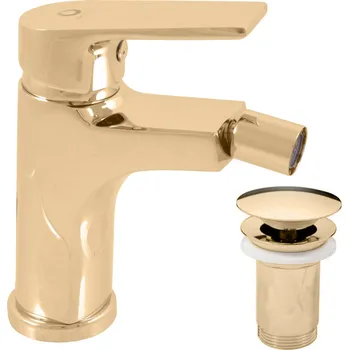COLORADO - Bidetová baterie s výpustí, Zlatá - lesklá CO145.0KZ, RAV Slezák Barva: ZLATÁ - lesklá, Rozměr: 1/2"