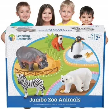 Figurka Velké Figurky, Zvířata v ZOO, Sada 5 ks