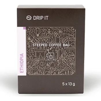 Káva Drip it Steeped Bags Ethiopia Yirgacheffe 5 × 13 g