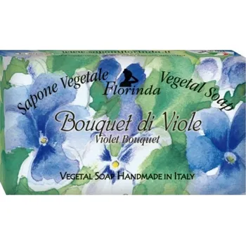 Mýdlo Přírodní rostlinné mýdlo s vůní fialek, 100 g