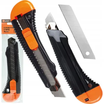 Pracovní nůž NŮŽ NA TAPETY 18mm LÁMACÍ ČEPEL TAPETÁŘSKÝ ZESÍLENÝ