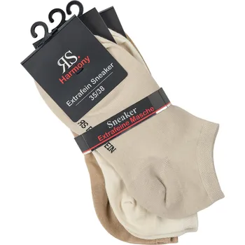 Dámské ponožky RS dámské jednobarevné letní sneaker elastické ponožky mix32 39-42