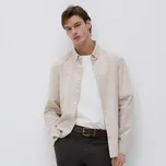 Reserved - Košile slim fit s vysokým podílem bavlny - béžová - 709IE-08X - 709IE-08X-L