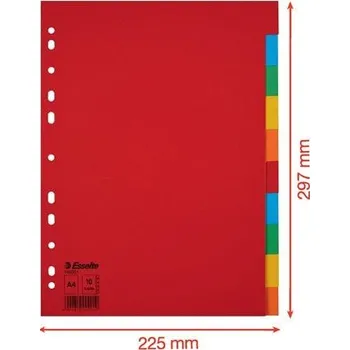 Papírové rozřazovače Esselte A4 10 ks