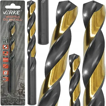 Vrták Vrták do kovu HSS s titanovým povlakem 13 mm, Verke V39324