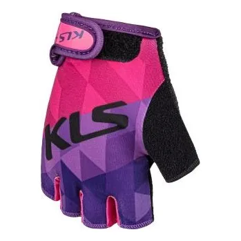 Dětské cyklo rukavice Kellys Yogi Short Barva fialová, Velikost L