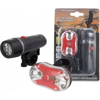 Cyklosvítilna EOT015 Esperanza LED světlo na kolo, přední a zadní