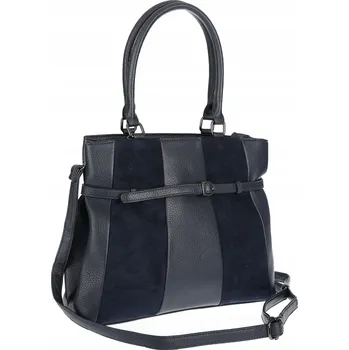 Dámská kabelka kufřík A4 elegantní do práce, italská MC371, tmavě modrá