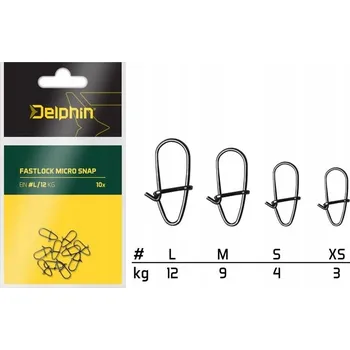 Obratlík s karabinkou Delphin Fastlock Micro Snap
