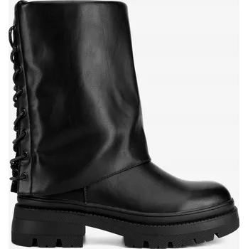 Dámské kozačky Jenny dámské kozačky do půlky lýtek s plochým podpatkem, velikost 38