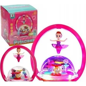 Panenka Hračka Princezna Siréna Hrací Skříňka Lampička Světelné a zvukové efekty