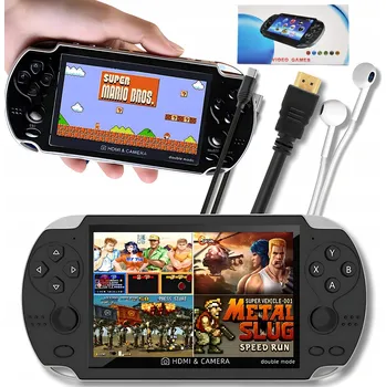 Herní konzole MINI PŘENOSNÁ KONZOLE X PRO HRY RETRO 100+ HER 8 GB PL MENU TV HDMI 5,1