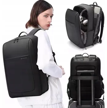 Městský batoh Městský batoh Bange do letadla prostorný černý