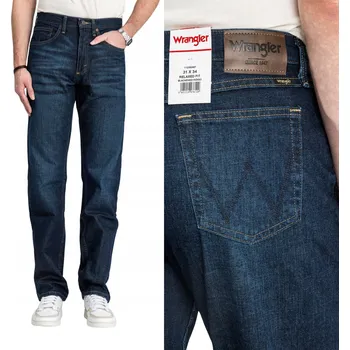 Pánské džíny Pánské džíny WRANGLER Relaxed Fit Tmavě modré rovné džíny W36 L30