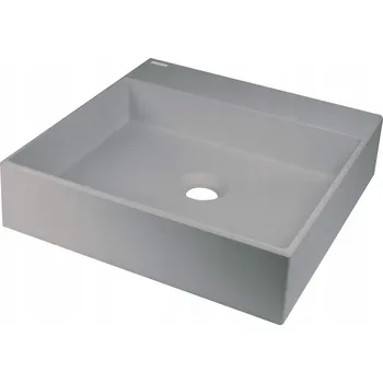 Umyvadlo Umyvadlo na desku čtvercové Deante Correo 40 cm šedé