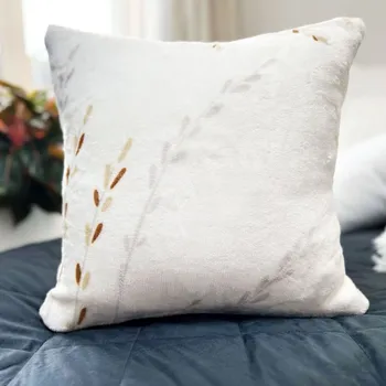 Povlak na polštářek Mikroplyšový povlak na polštářek 40x40 bílá